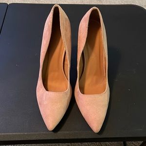 High Heels Nude Suede